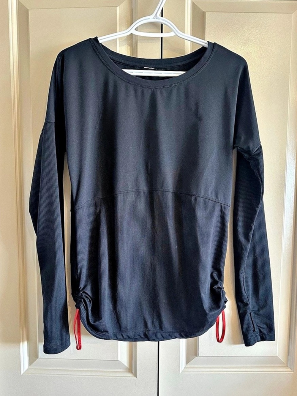 Fabletics Black Long Sleeve Athletic Top